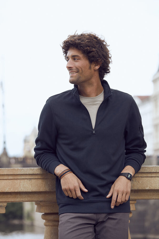Clique - Basic Active Half Zip Zwart 3XL
