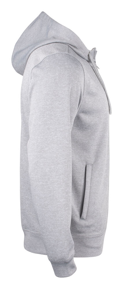 Clique - Basic Active Hoody Full Zip Grismélange XS