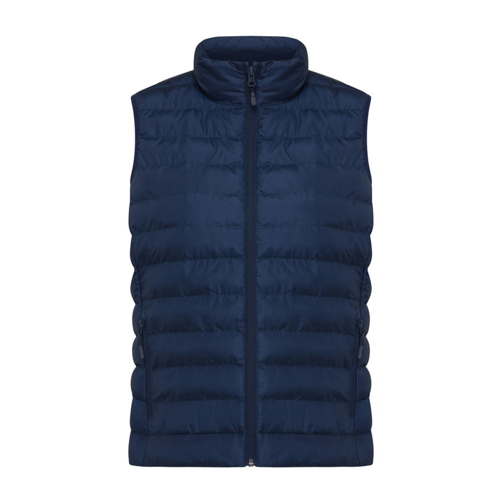 Bodywarmer femme en polyester recyclé IQONIQ Meru - bleu marine (± PMS 19-3923TCX)