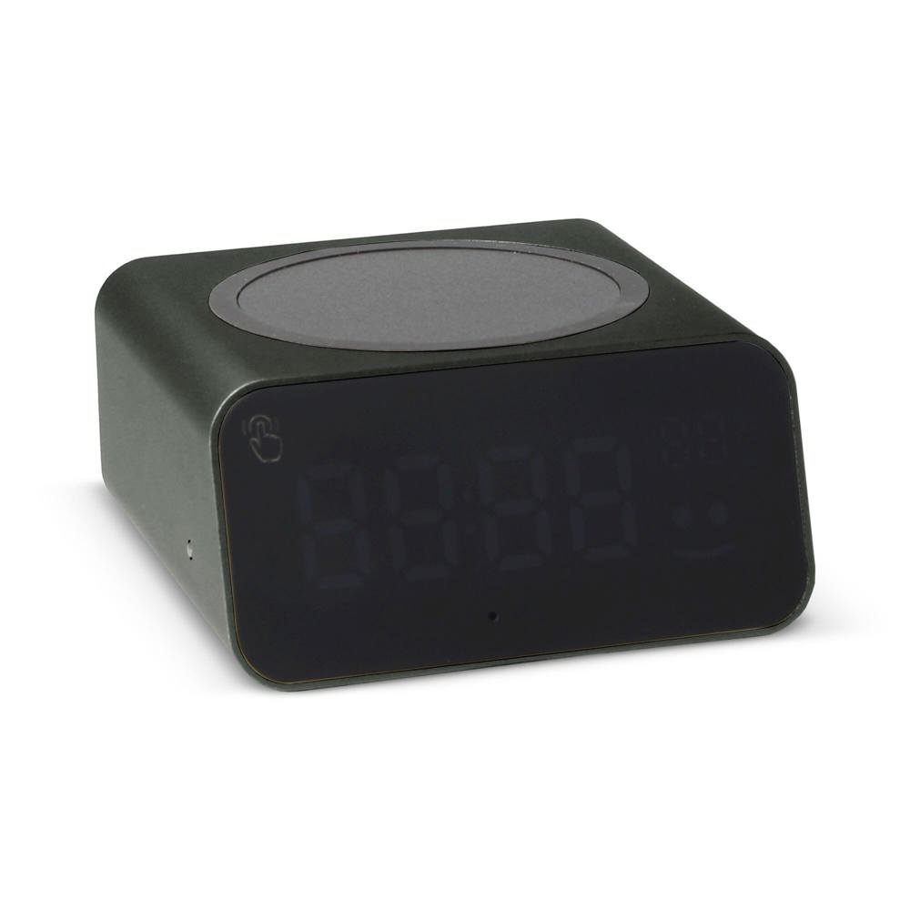 Chargeur sans fil Xoopar Reddi Charge PD avec horloge - Gris Fonce