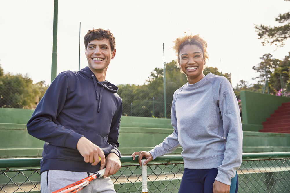 Clique - Basic Active Hoody Bleufoncé S