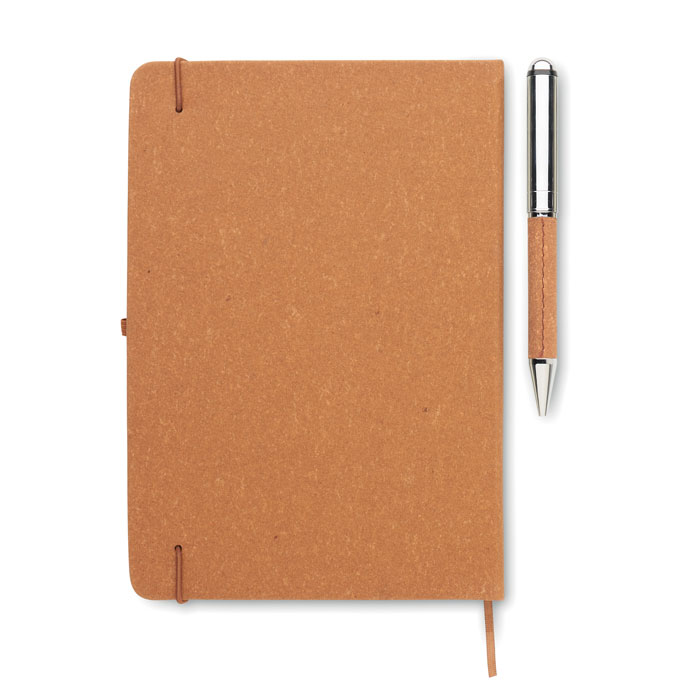 ELEGANOTE - Carnet en cuir recyclé et stylo