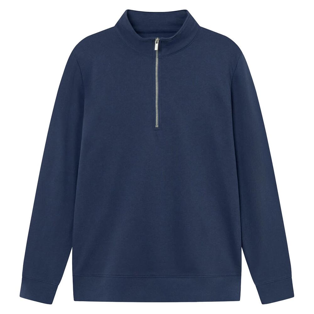 Brickstone pull unisexe demi-zip, 280 gr/m² - Marine (PMS533C) / Marine