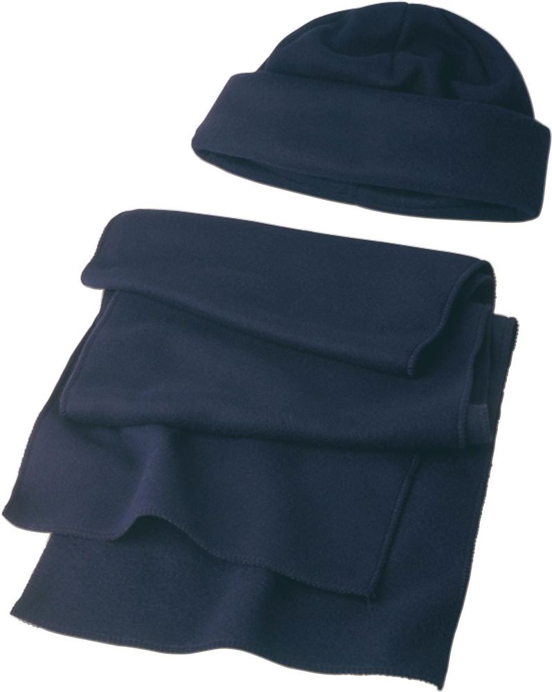Bonnet et écharpe en laine polaire Russo