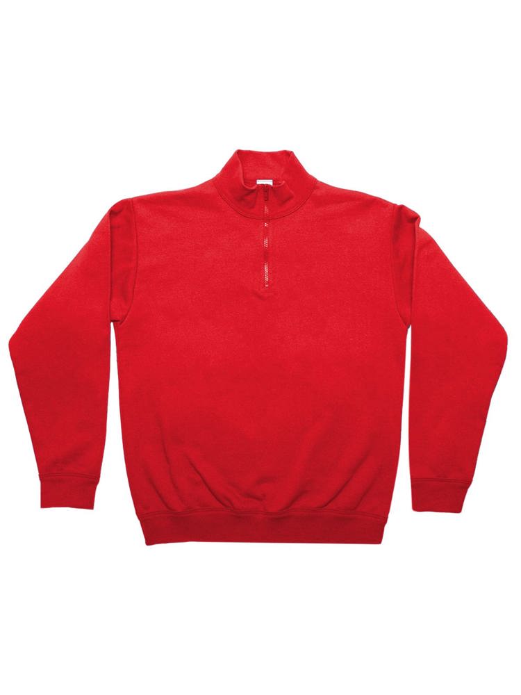 BS Ranger pull demi-zip, 280 gr/m² - Rouge (PMS 186c)