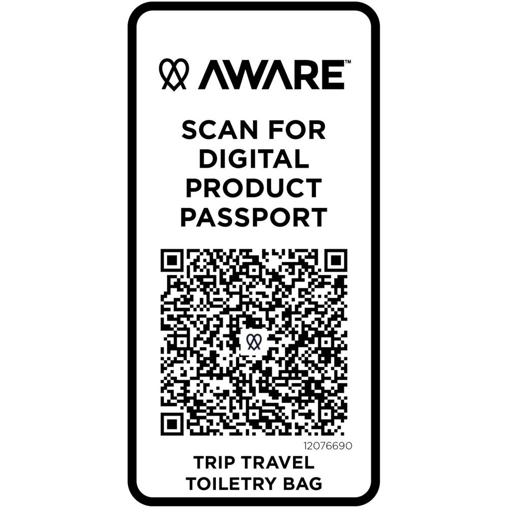 Sac de toilette de voyage Trip Aware™ de 6 L en matériaux recyclés