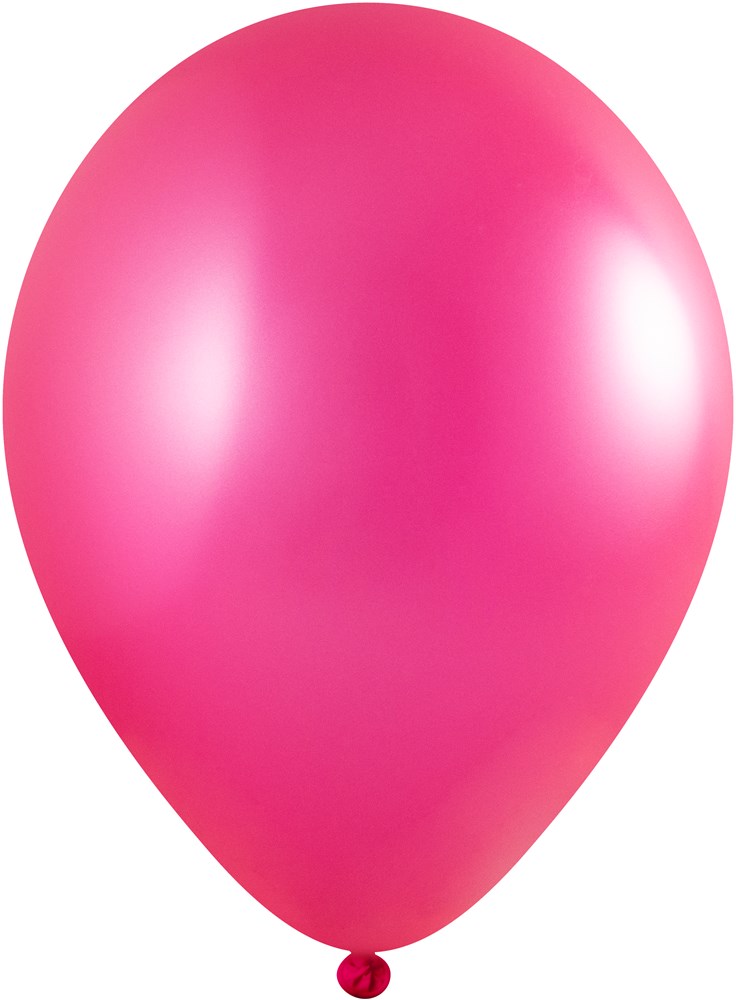 Ballonnen bedrukt 85/95 cm - Ø 33 cm - 11 inch - Magenta Metallic (2440) (± PMS rubine red)