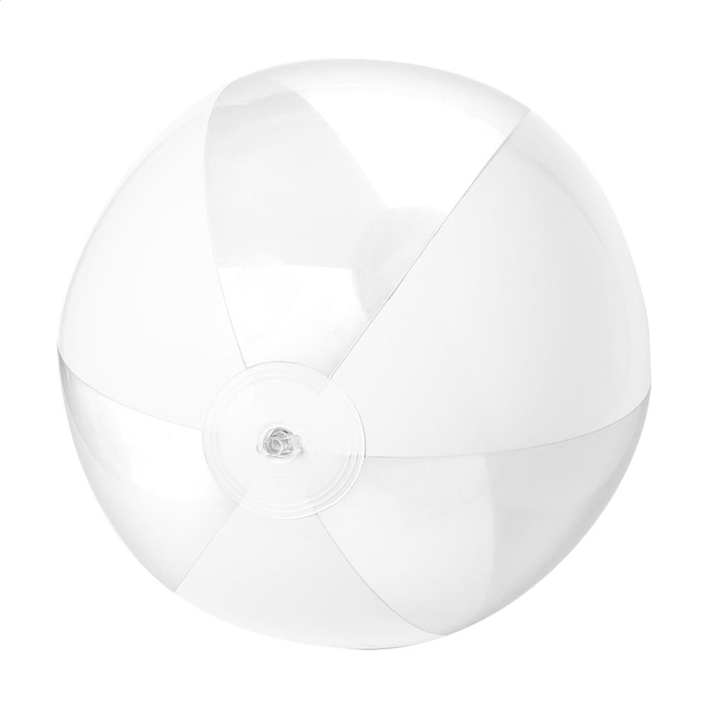 Byron - strandbal (ø28 cm) - wit/wit