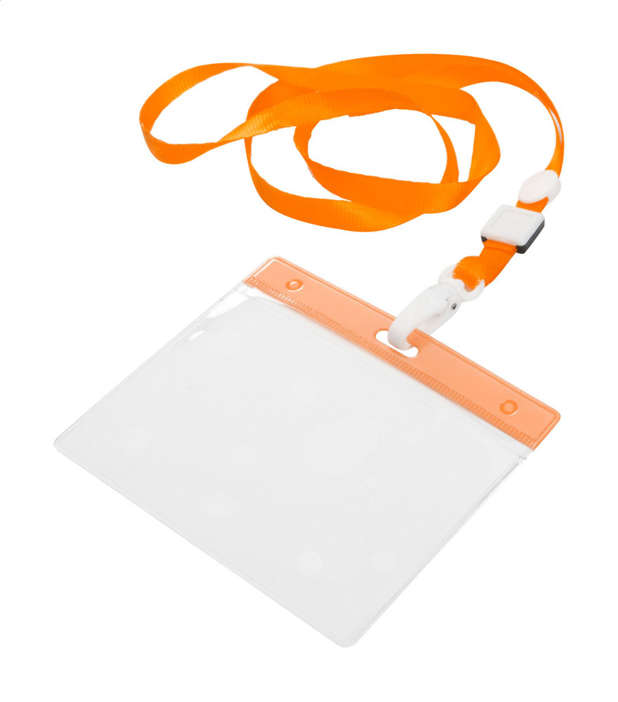 Ballek - lanyard - oranje/transparant
