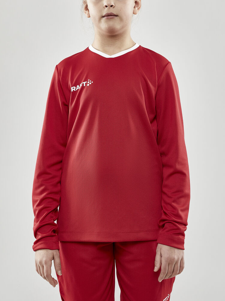 Craft - Progress Ls Basket Jersey Jr Bright Red 134/140