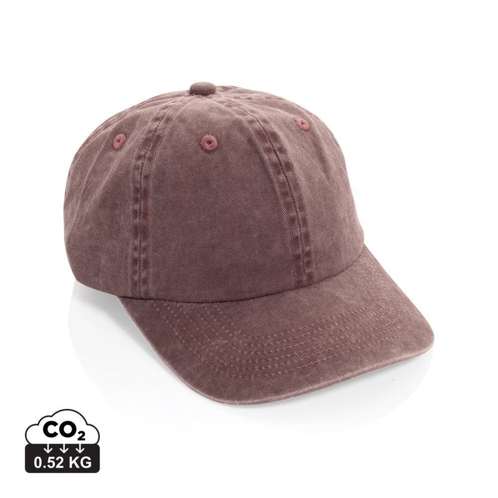 BEAU AWARE™ Washed 6 panel 270gsm cotton twill cap