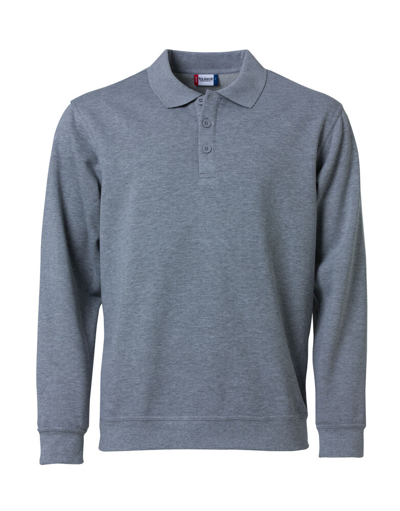 Clique - Basic Polo Sweater - Grismélange