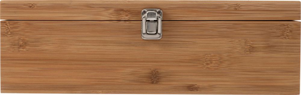 Bamboe wijn cadeau set Gareth - bruin