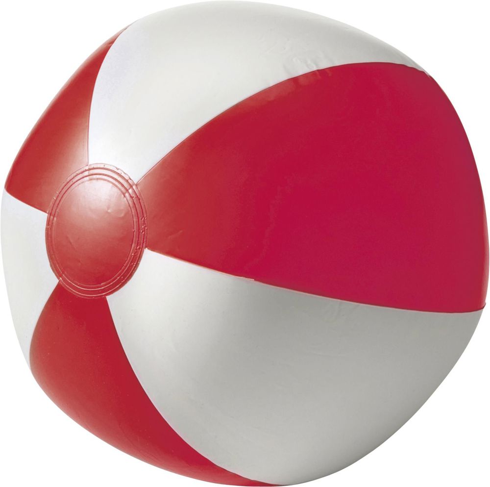 Ballon de plage gonflable en PVC Lola - Rouge
