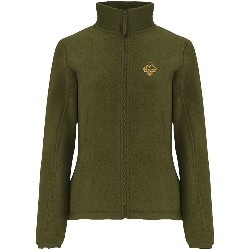 Artic fleece damesjack met volledige rits