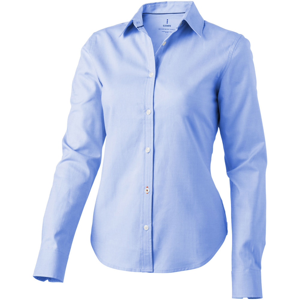 Chemise oxford manches longues femme de 142 g/m² Vaillant - Bleu clair