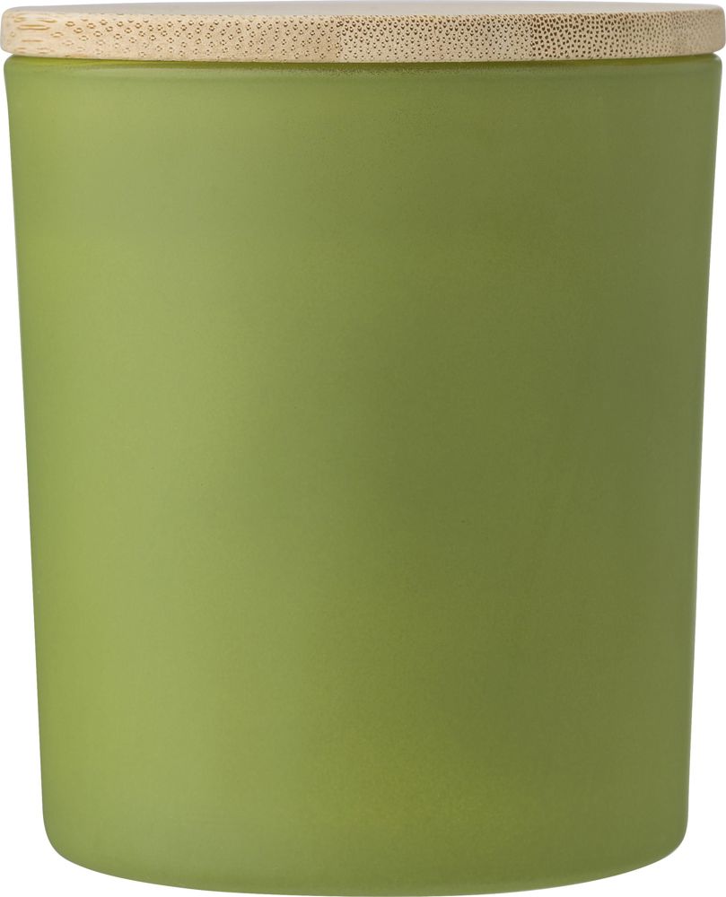Bougie dans un contenant en verre Josiah - Vert