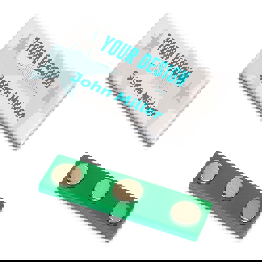 Badge aimanté 50x30mm