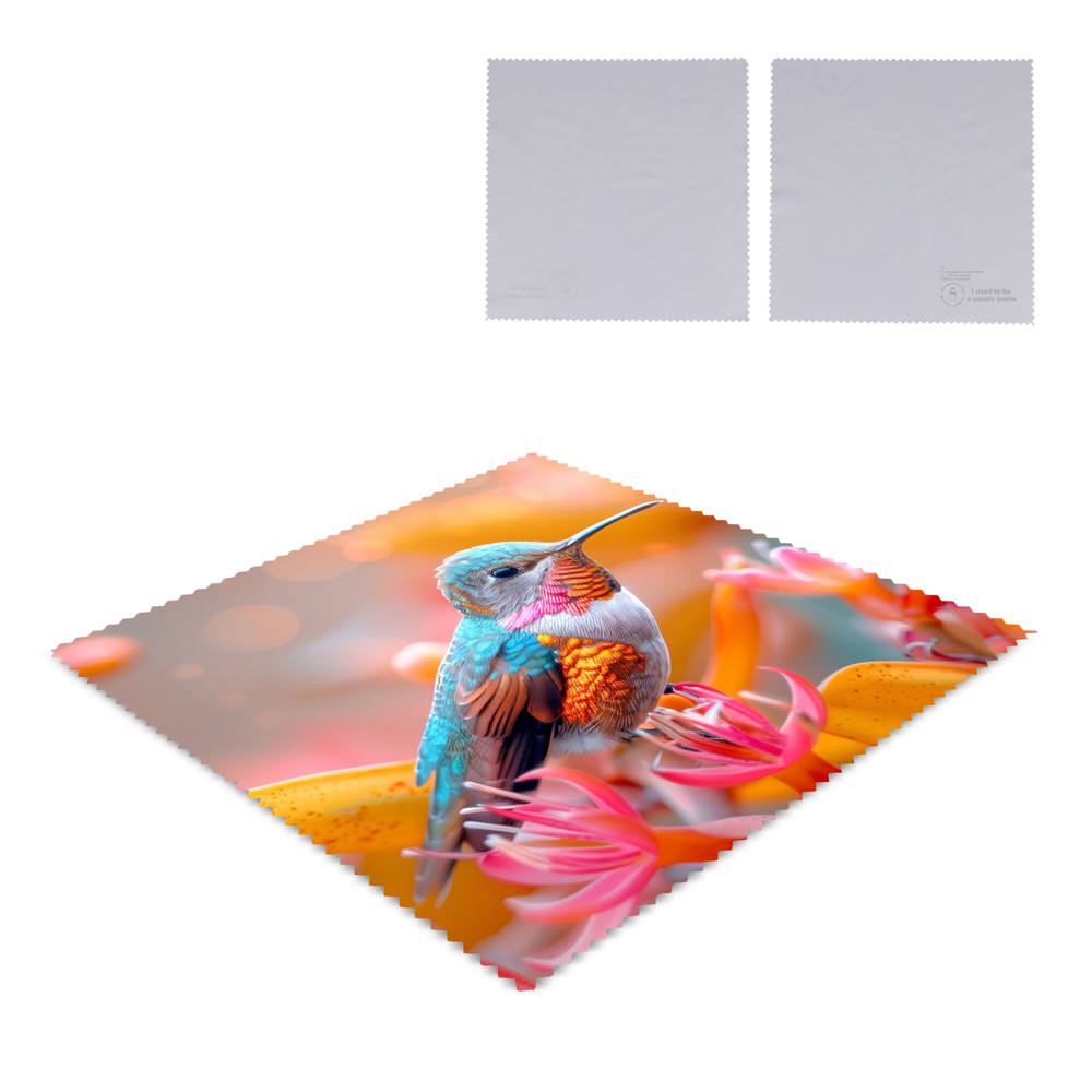 Chiffon de nettoyage en microfibre R-PET 15 x 15cm sublimation