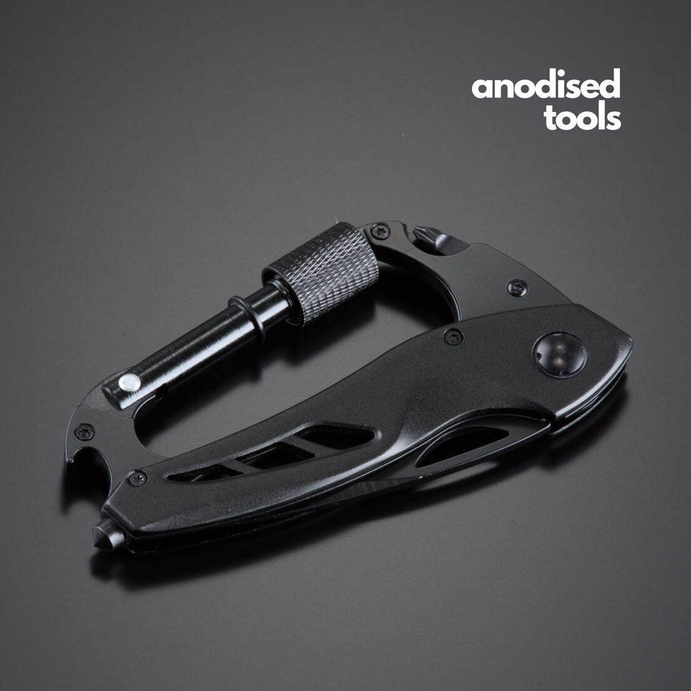 Optima vouwmes met karabijnhaak