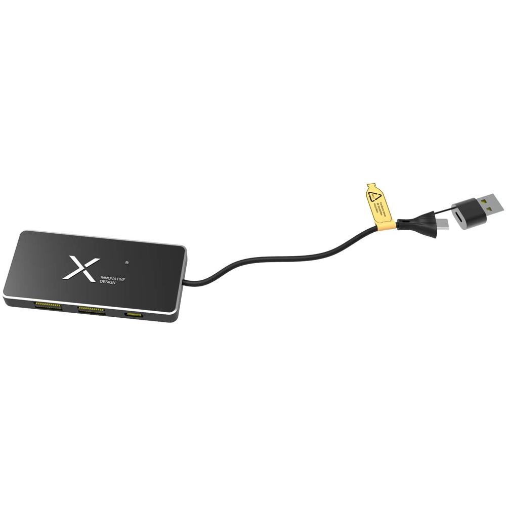 Concentrateur USB 8 en 1 avec double entrée et 6 ports SCX.design H20