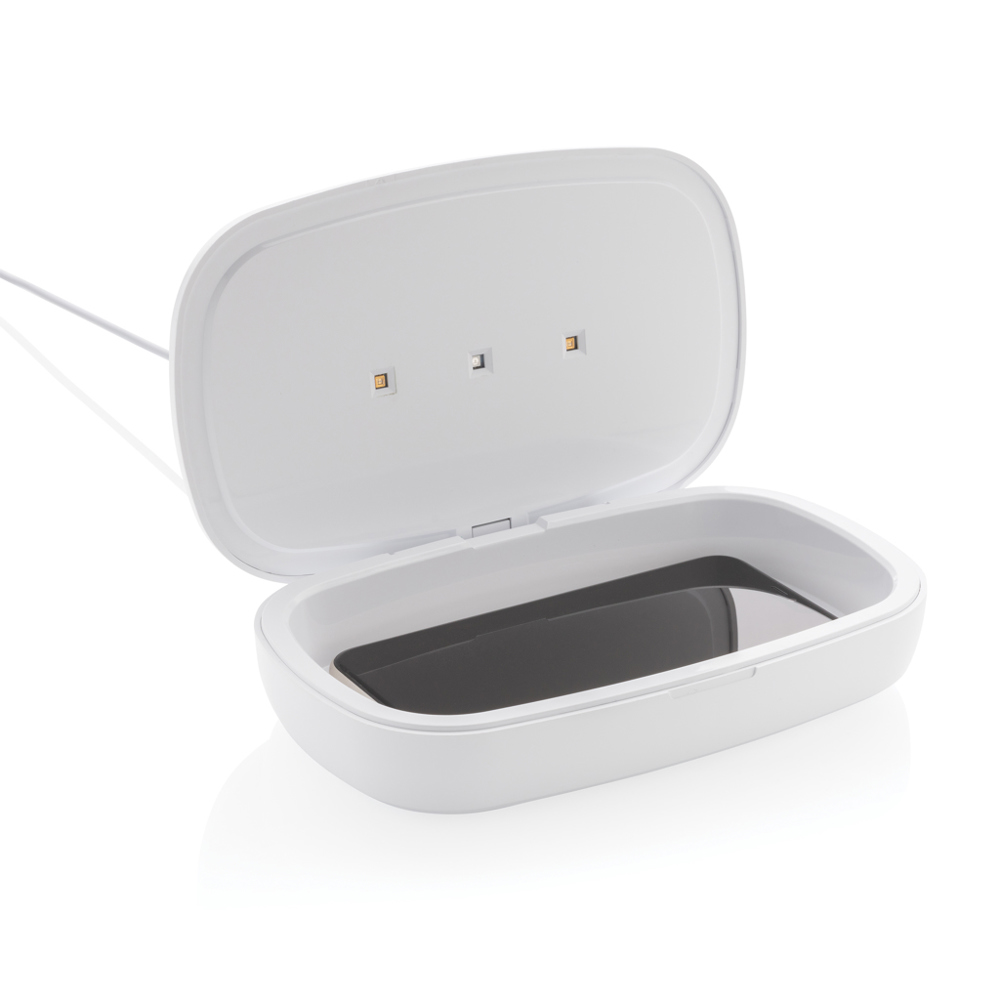 Boîte de stérilisation UV-C avec chargeur sans fil 5W