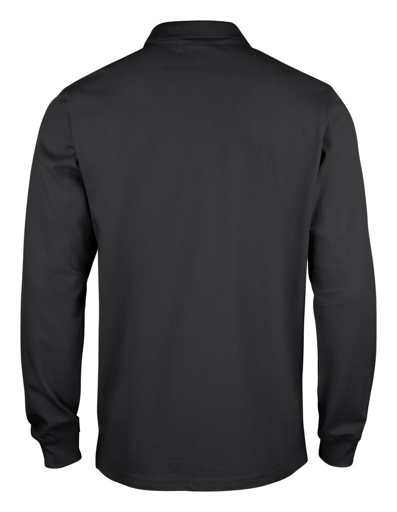 Clique - Basic Polo L/S Junior Noir 140