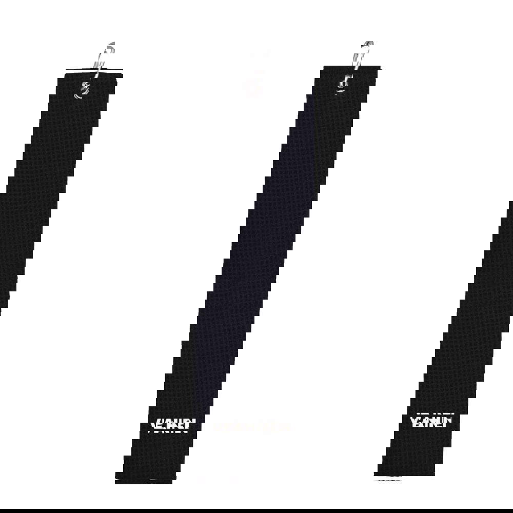 Golfhanddoek microfiber - zwart