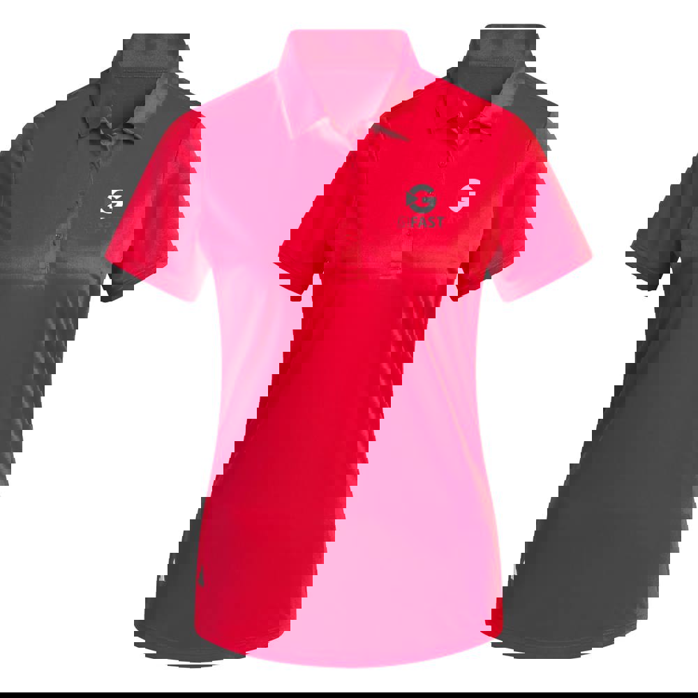 Adidas polo dames - rood