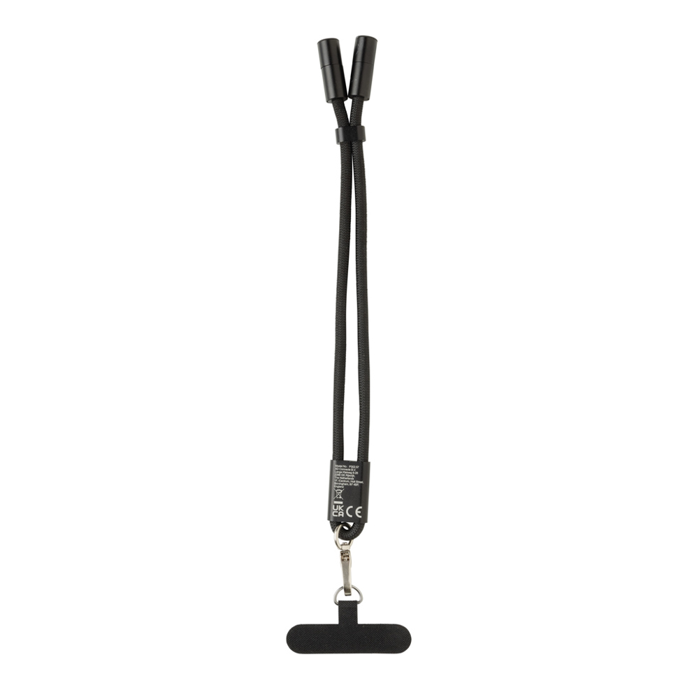Bracelet téléphone avec câble 60W en rPET RCS LoopAmp