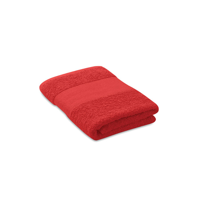 SERRY - Handdoek organisch 50x30cm - rood