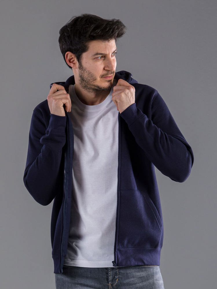 BS Vega sweat à capuche full zip, 280 gr/m²