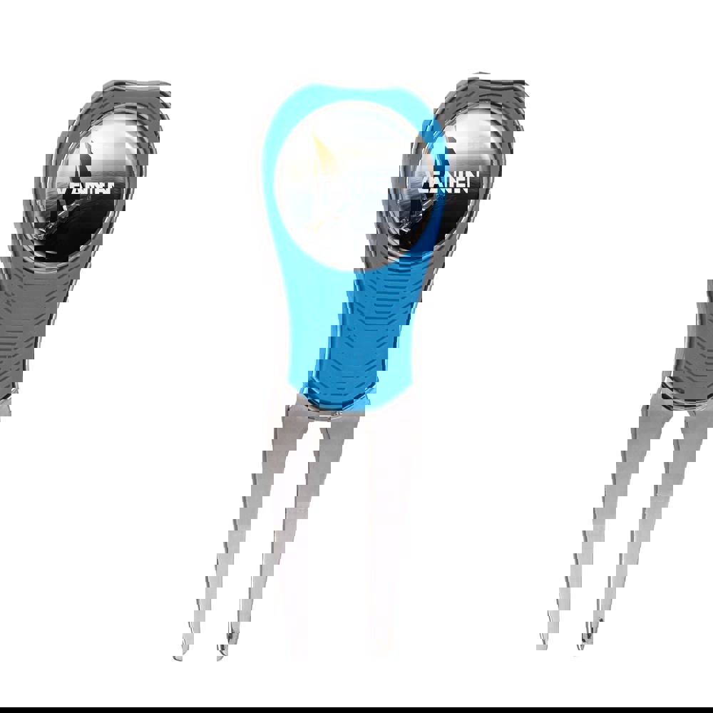 Atomic pitchfork - lichtblauw