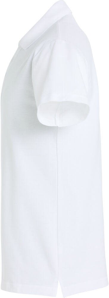 Clique - Basic Polo S/S Junior Wit 140