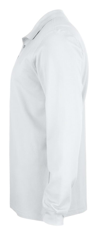 Clique - Basic Polo L/S Junior Blanc 100