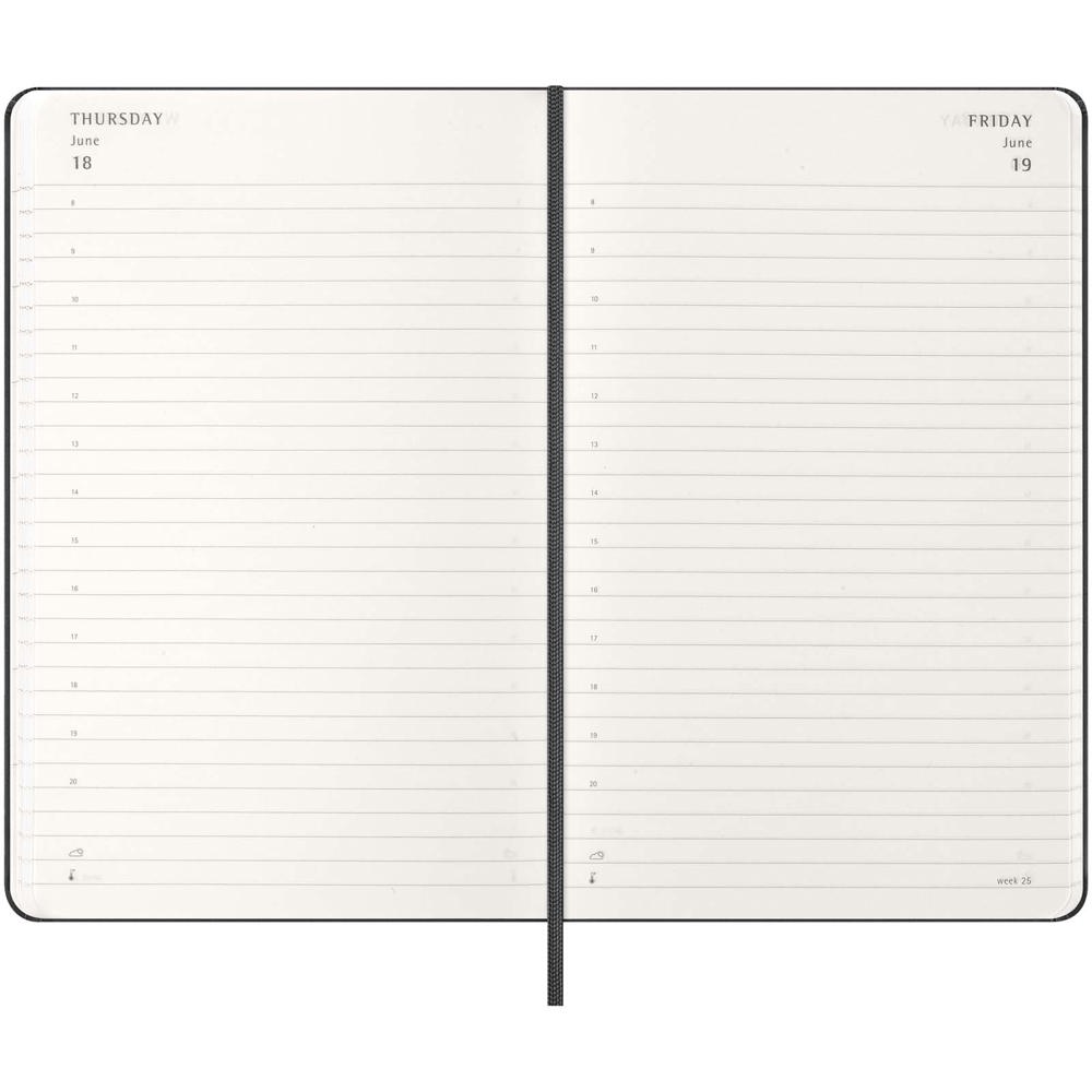 Agenda L quotidien 12 mois Moleskine à couverture rigide
