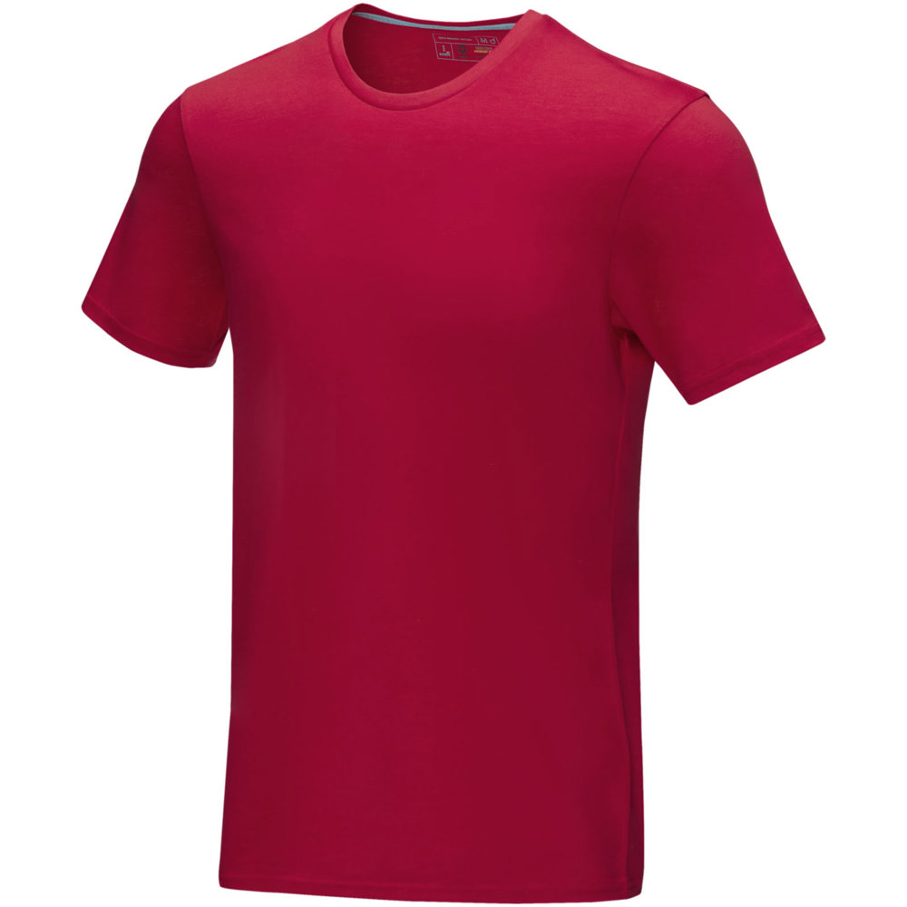 Azurite heren T-shirt met korte mouwen biologisch textiel - rood