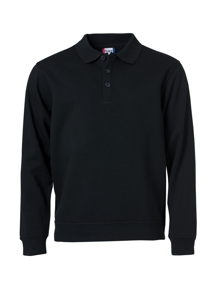 Clique - Basic Polo Sweater - Noir
