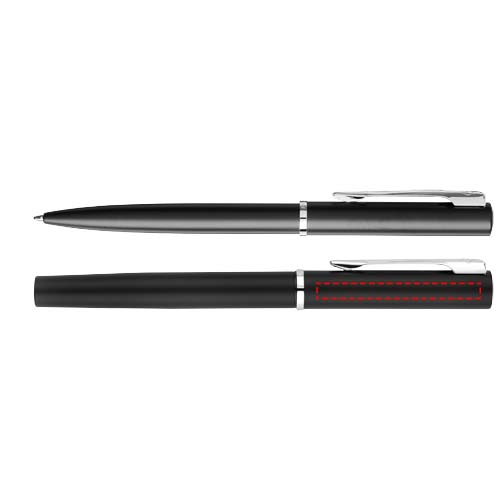 Waterman Allure balpen en rollerballpen set (blauwe inkt)