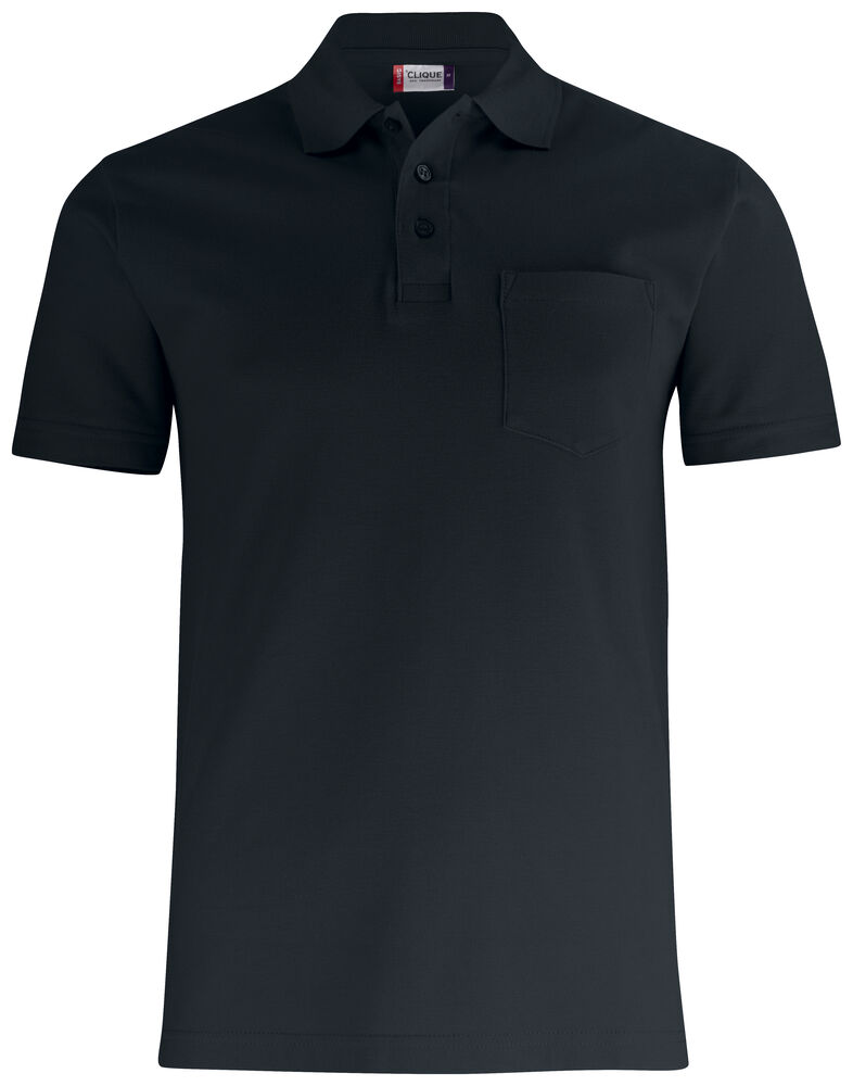 Clique - Basic Polo Pocket - Noir