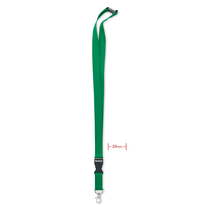LANNYCOT - Lanyard coton 20mm - Vert