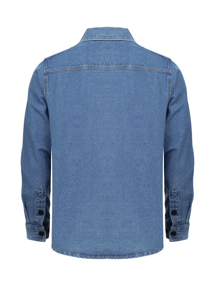 Clique - Overshirt Denim Blauw XL