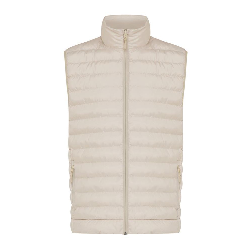 Bodywarmer homme en polyester recyclé IQONIQ Meru - beige (± PMS 13-0907 TCX)