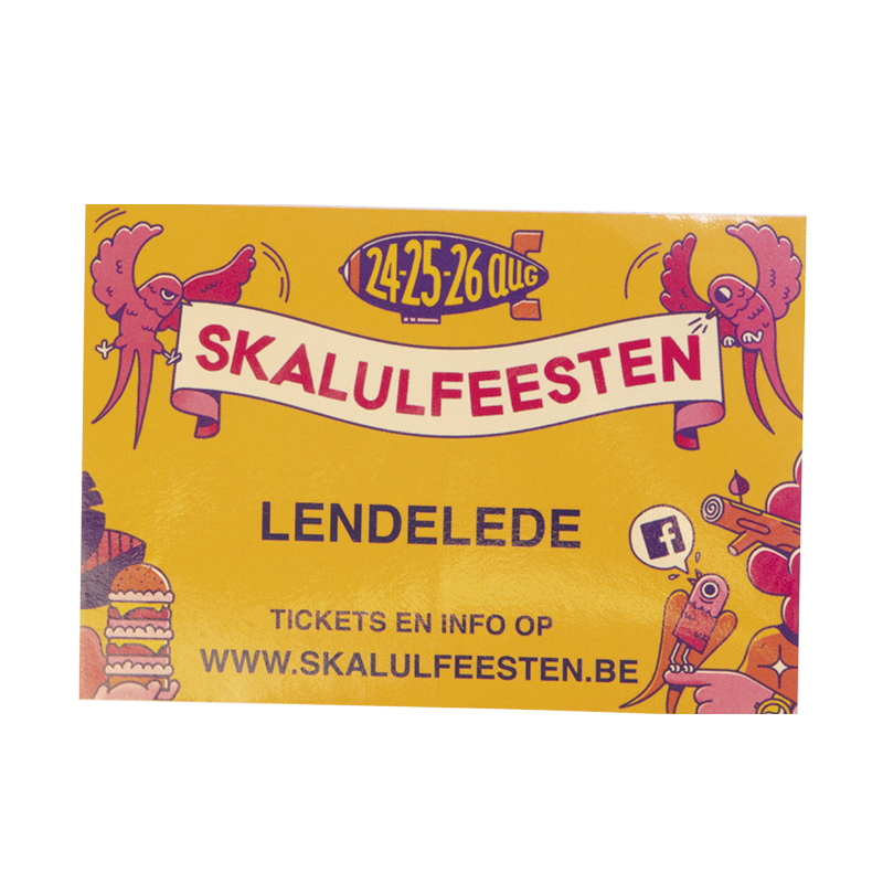 Stickers full colour offsetdruk gesneden vorm