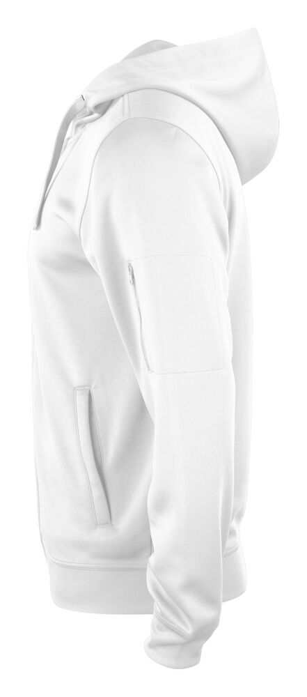 Clique - Basic Active Hoody Full Zip Blanc XS