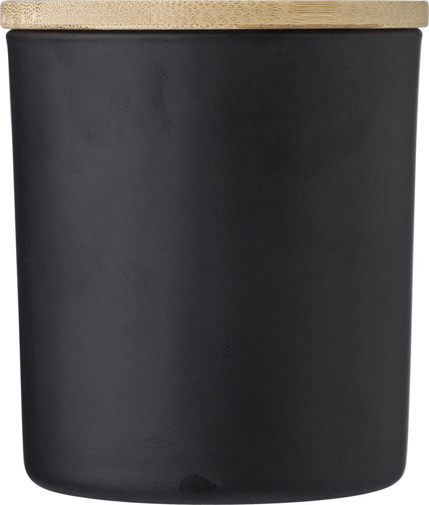 Bougie dans un contenant en verre Lucas - Noir