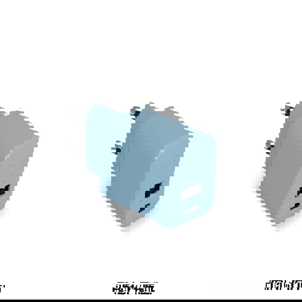 2WC30 I Fresh 'n Rebel Mini Charger USB-C + A PD // 30W - Pastel blauw