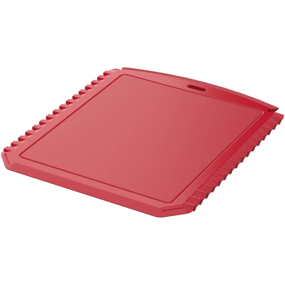 Grattoir à glace Thrym rectangulaire et en plastique recyclé - rouge