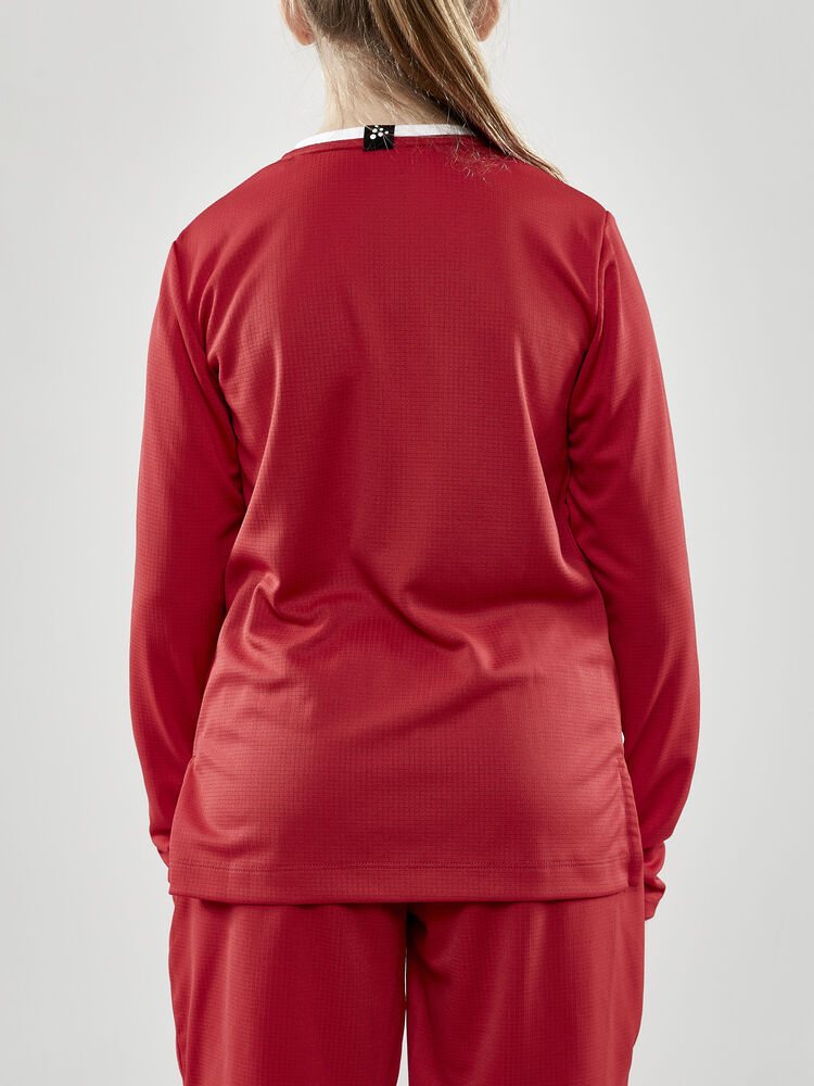 Craft - Progress Ls Basket Jersey Jr Bright Red 134/140