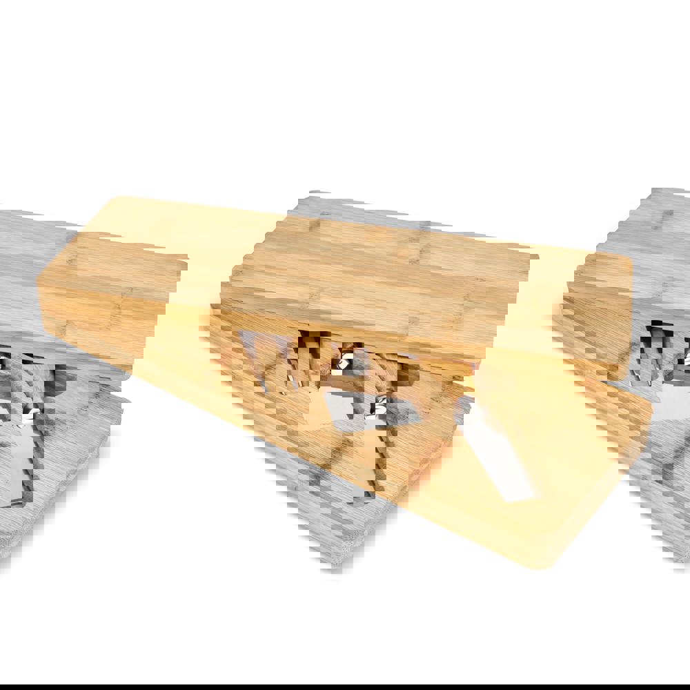 3-delige bamboe kaasmessenset